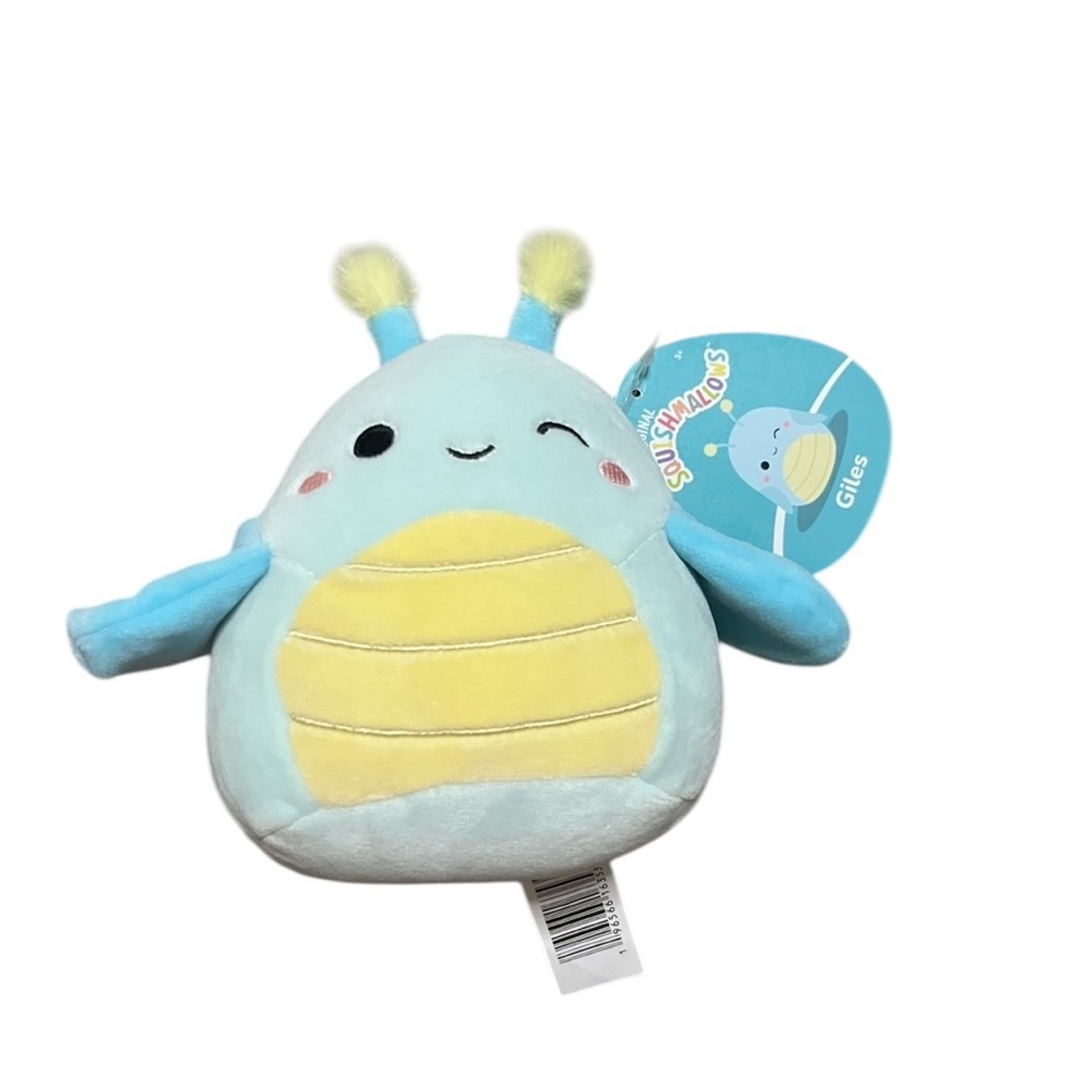 Original Squishmallows Giles the Grasshopper 5" Stuffed Plush Hang Tag